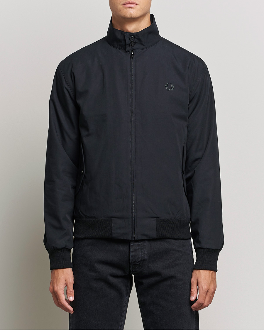 Herre | Jakker | Fred Perry | Harrington Made In England Jacket Black