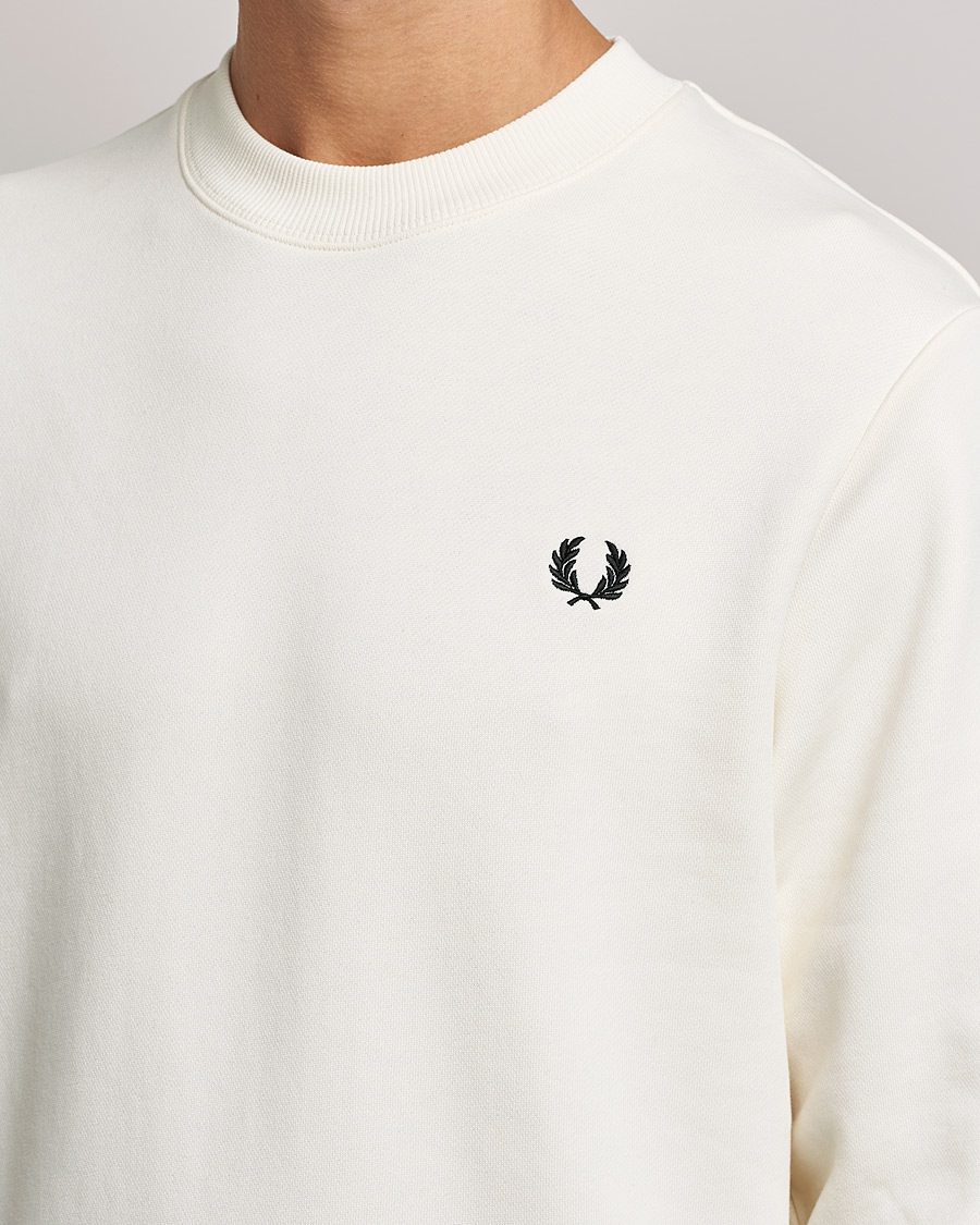 Herre | Gensere | Fred Perry | Crew Neck Sweatshirt Ecru