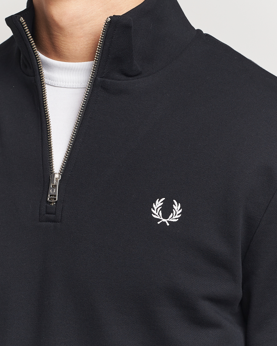 Herre | Gensere | Fred Perry | Half Zip Sweatshirt Black