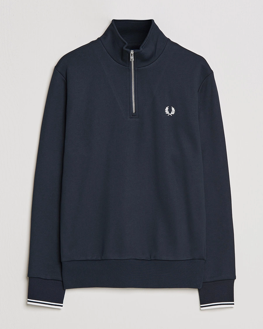Herre | Gensere | Fred Perry | Half Zip Sweatshirt Navy