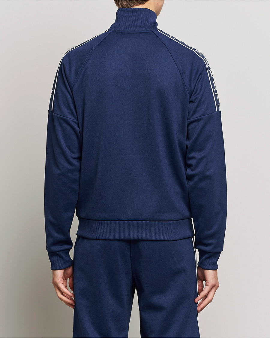 Herre | Gensere | Fred Perry | Tapped Sleeve Track Jacket Blue