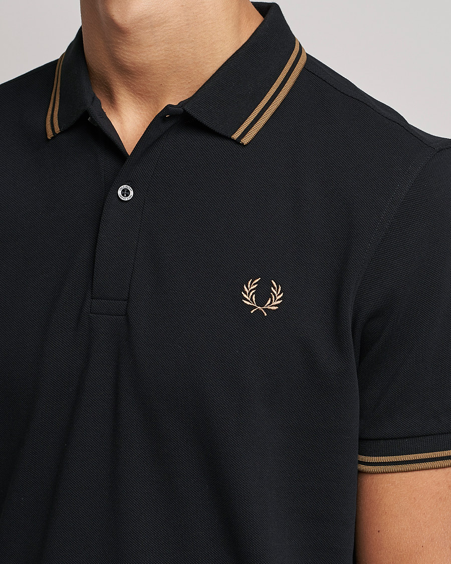 Herre | Pikéer | Fred Perry | Twin Tipped Shirt Black