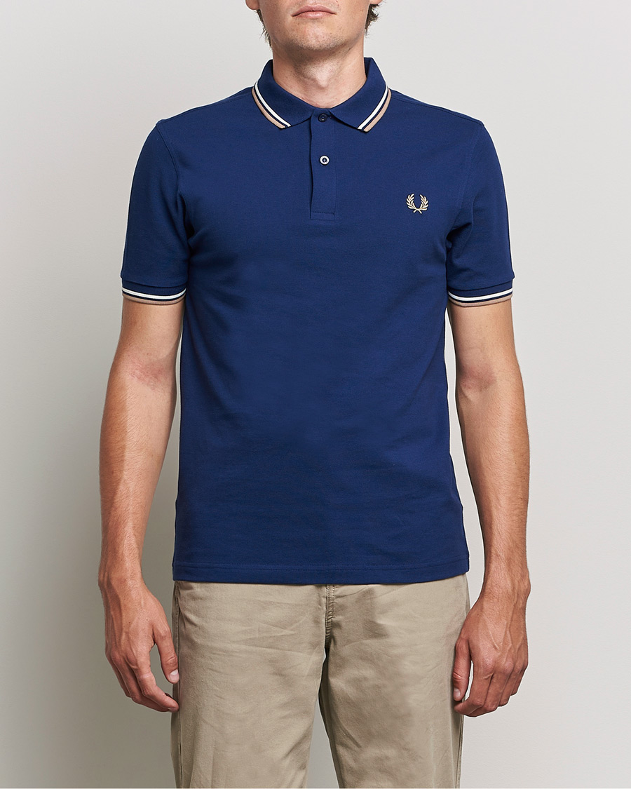 Herre | Pikéer | Fred Perry | Twin Tipped Shirt Navy