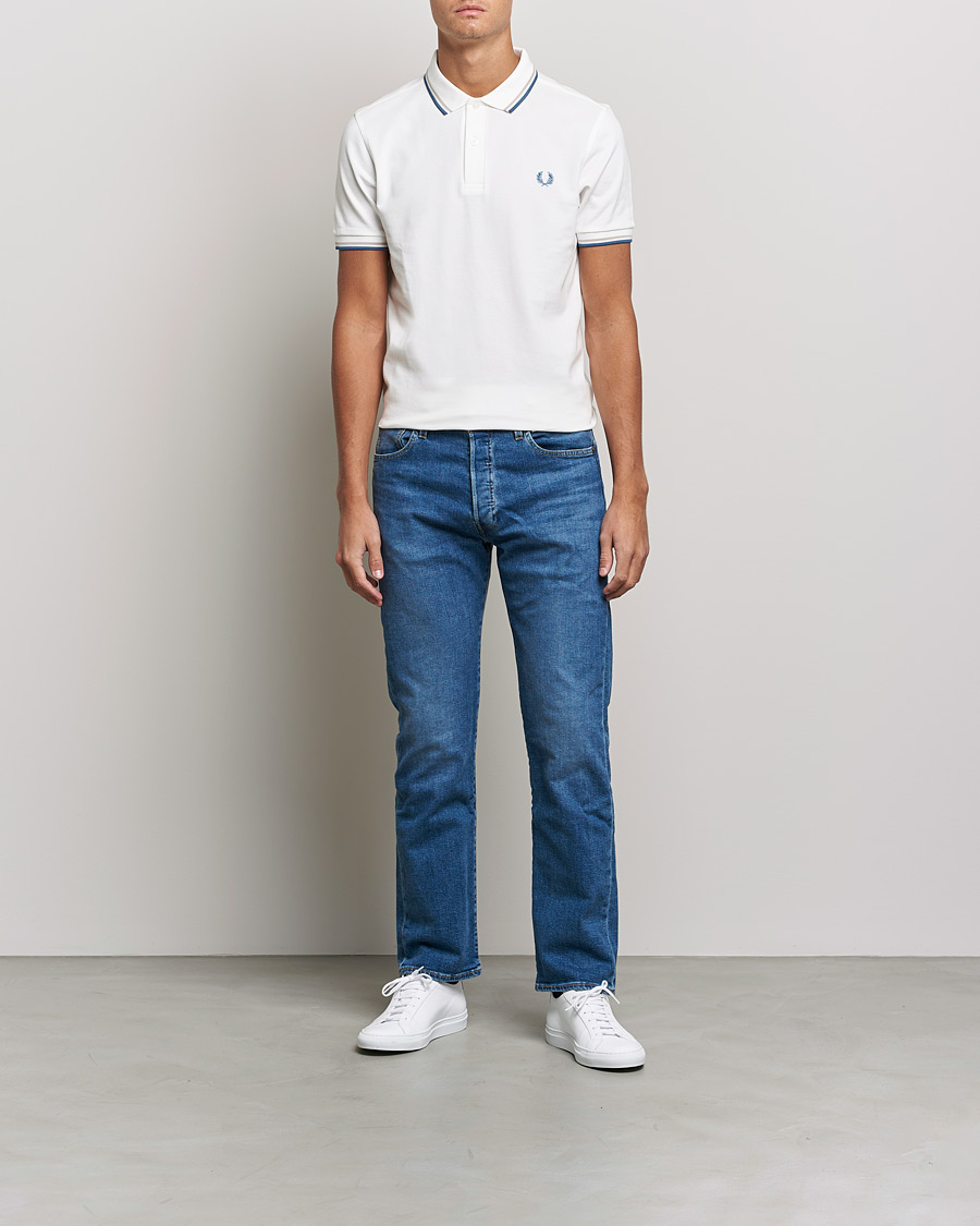 Herre |  | Fred Perry | Twin Tipped Shirt Snow White