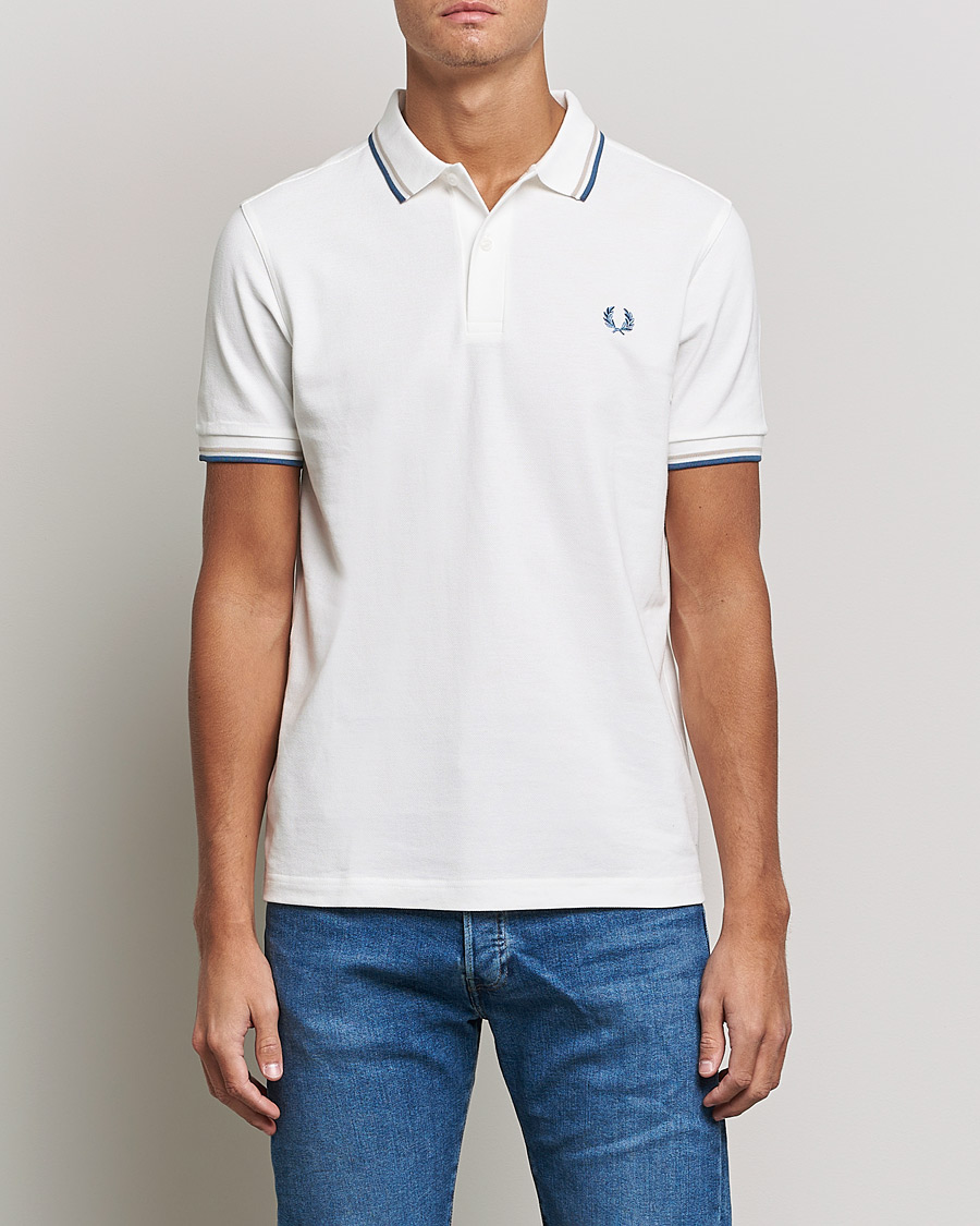 Herre |  | Fred Perry | Twin Tipped Shirt Snow White