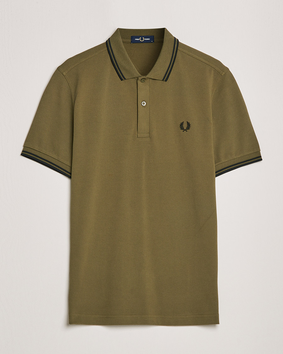 Herre |  | Fred Perry | Twin Tipped Fred Perry Shirt Uniform Green