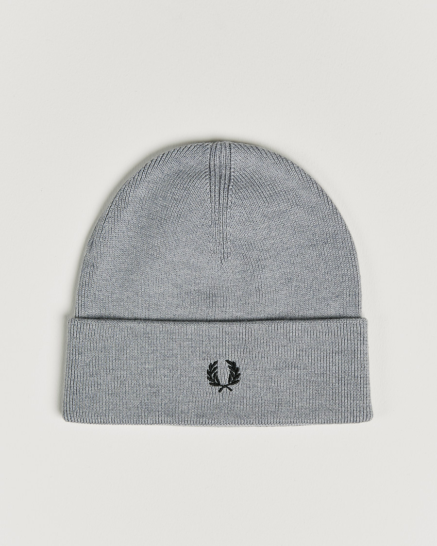 Herre | Fred Perry Merino Wool Beanie Steel | Fred Perry | Merino Wool Beanie Steel