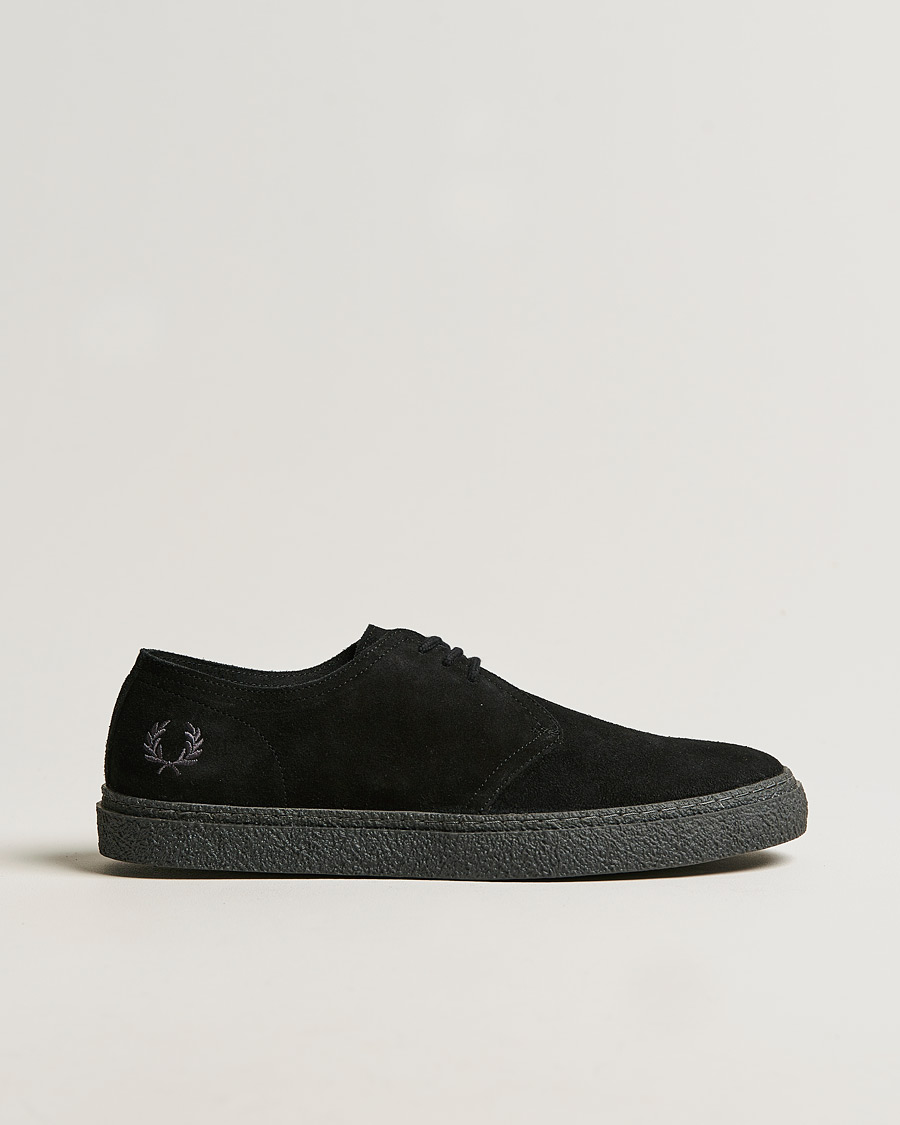 Herre | Fred Perry Linden Suede Derby Black | Fred Perry | Linden Suede Derby Black