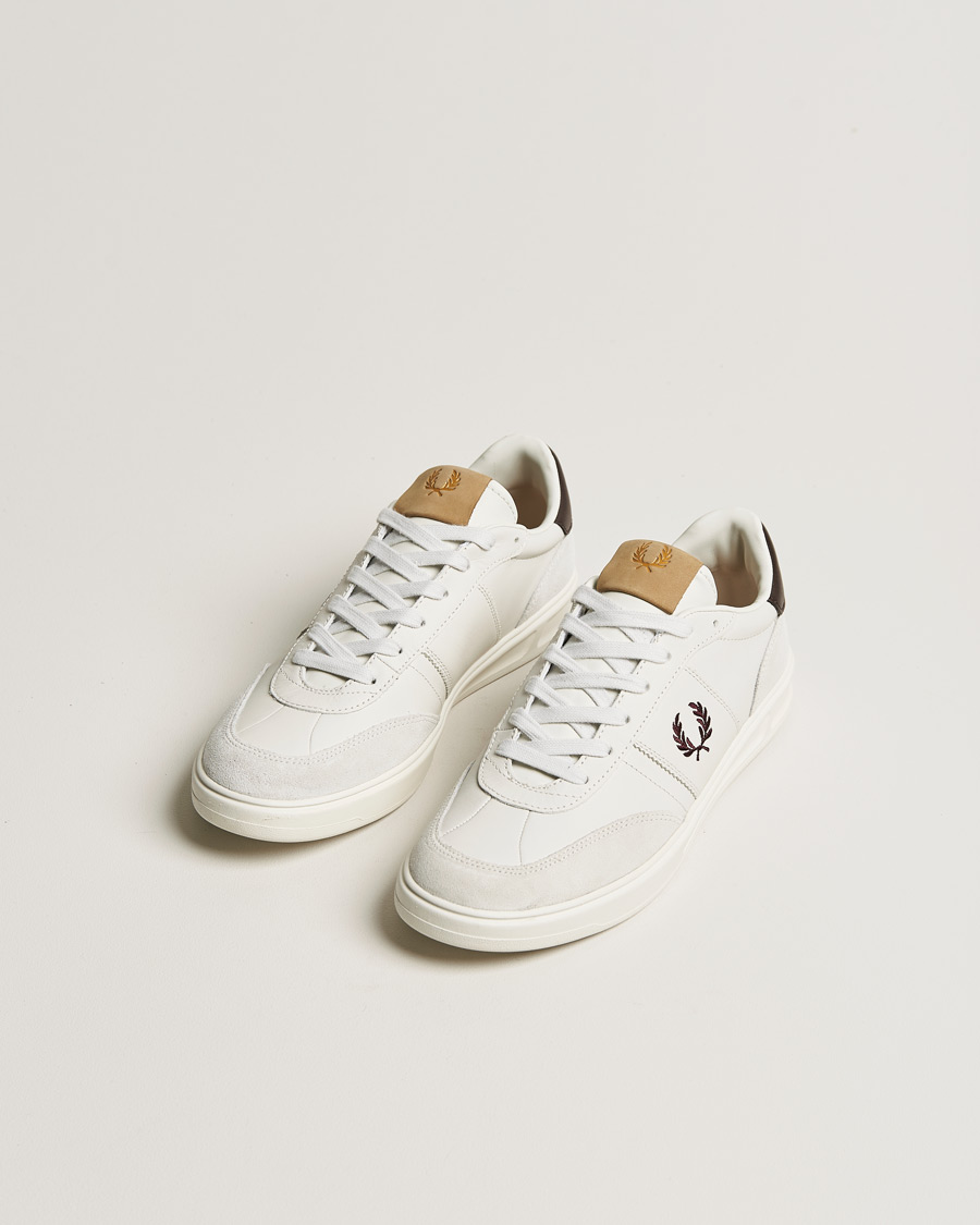 Herre | | Fred Perry | B420 Leather Sneaker Porcelain