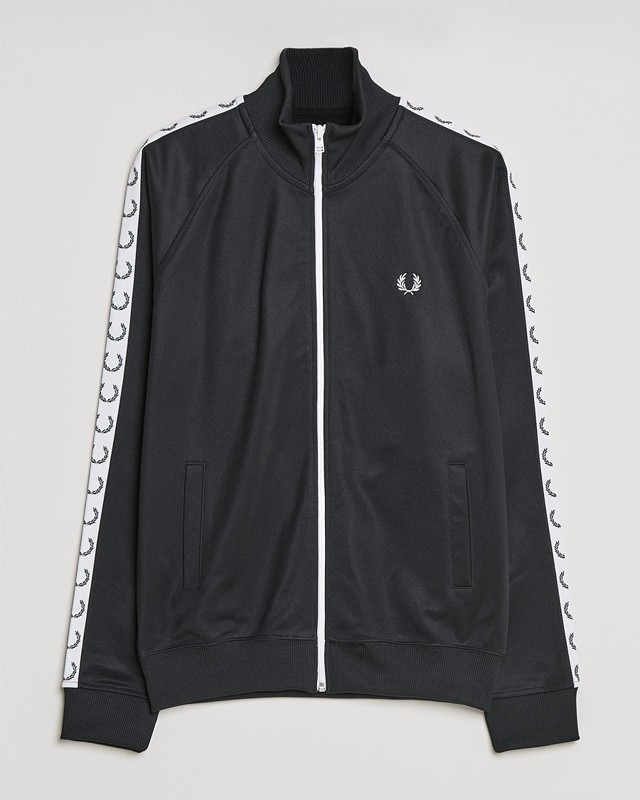 Herre | Gensere | Fred Perry | Taped Track Jacket Black