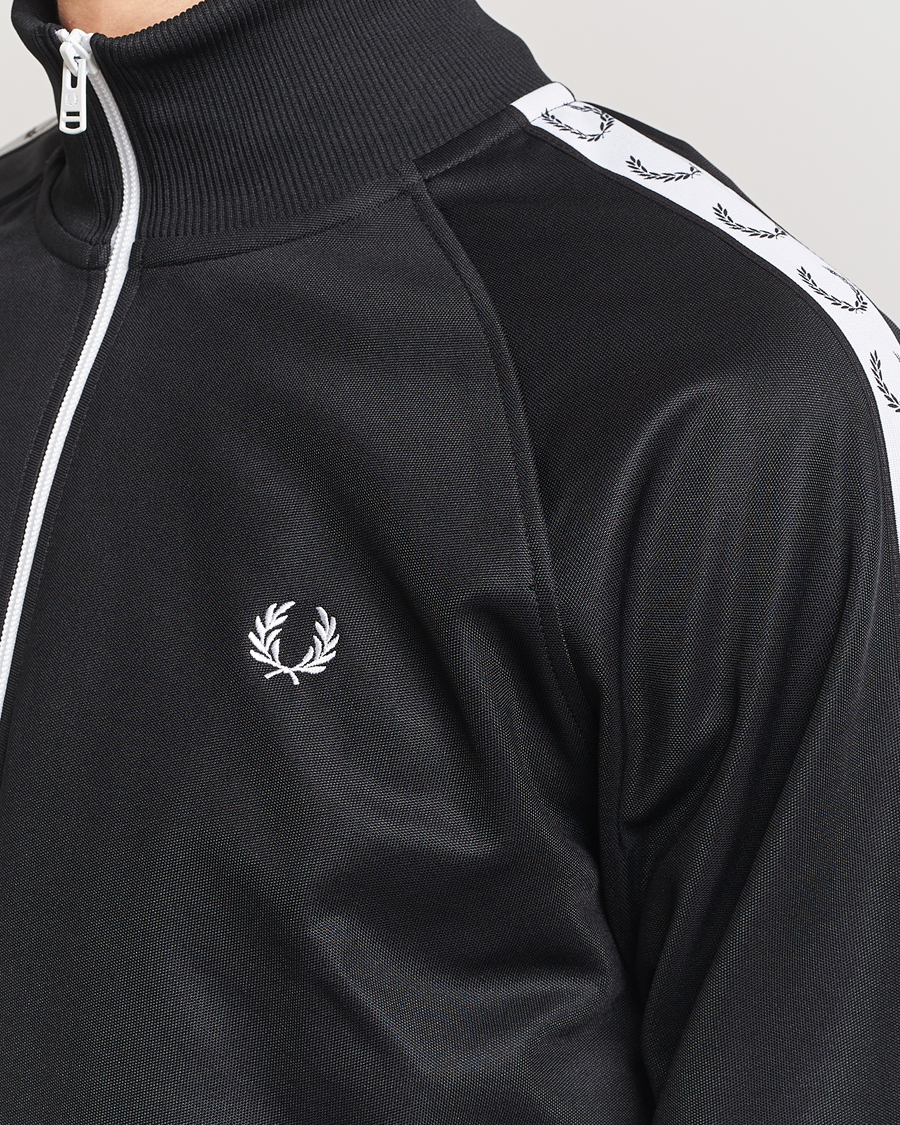 Herre | Gensere | Fred Perry | Taped Track Jacket Black