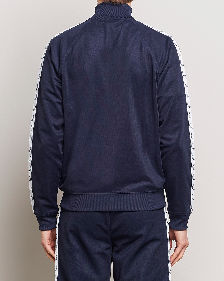 Herre | Gensere | Fred Perry | Taped Track Jacket Carbon blue