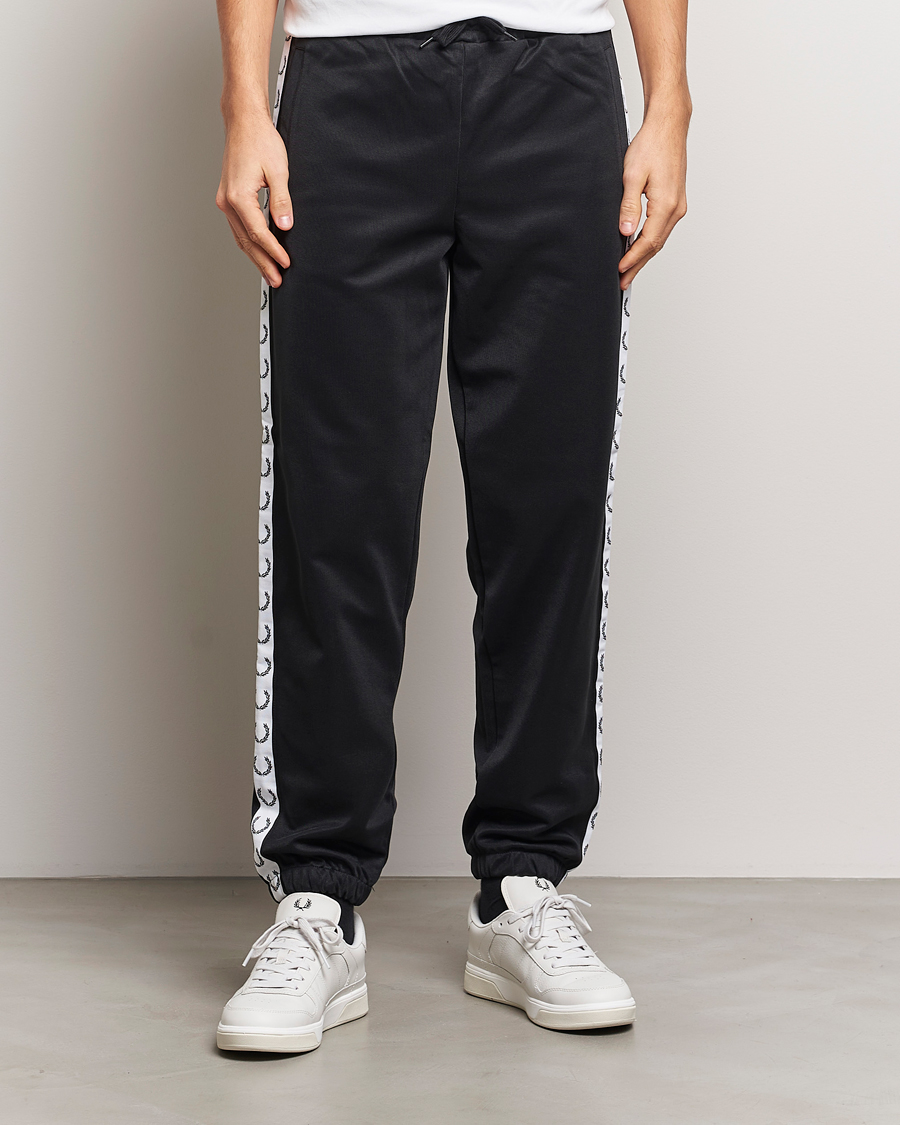 Herre | | Fred Perry | Taped Track Pants Black