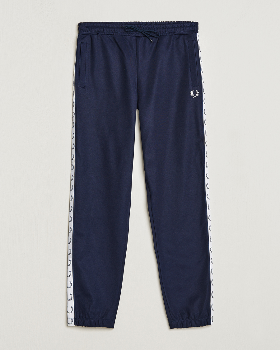 Herre | Fred Perry | Fred Perry | Taped Track Pants Carbon blue