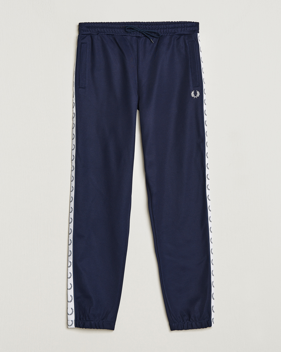 Herre | Bukser | Fred Perry | Taped Track Pants Carbon blue