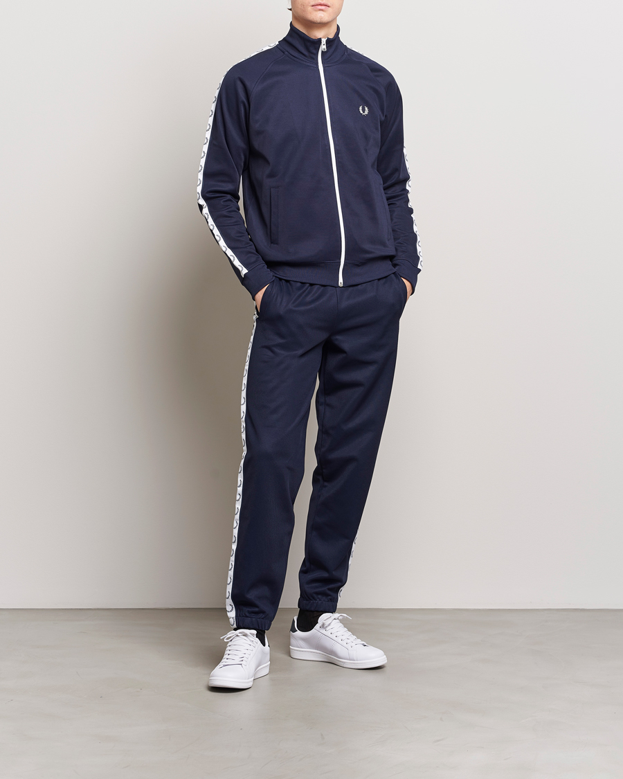 Herre | Bukser | Fred Perry | Taped Track Pants Carbon blue