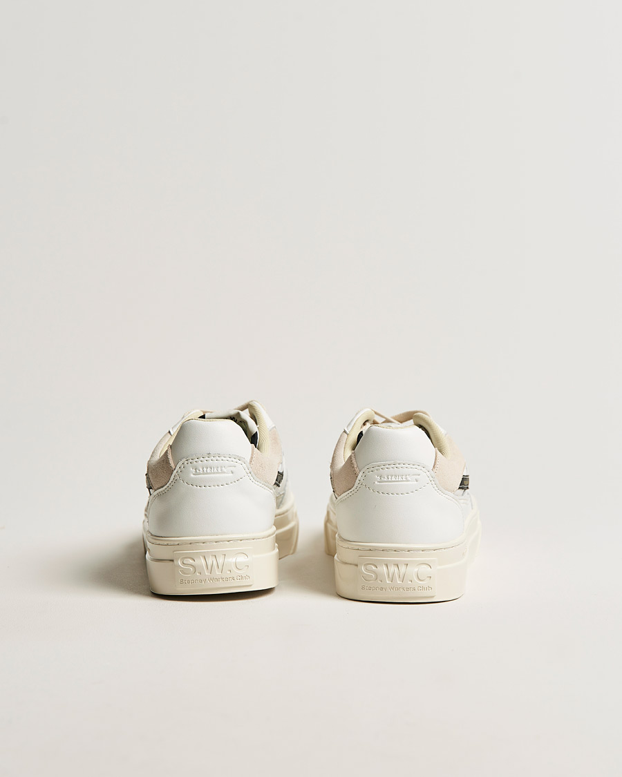 Herre | Stepney Workers Club Pearl S-Strike Leather Sneaker White Black | Stepney Workers Club | Pearl S-Strike Leather Sneaker White Black