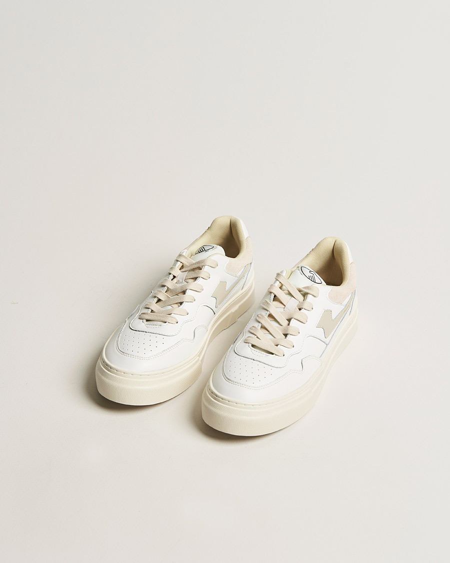 Herre | | Stepney Workers Club | Pearl S-Strike Leather Sneaker White/Putty