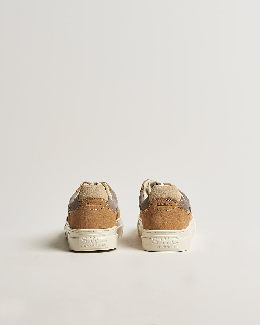 Herre | Stepney Workers Club Pearl S-Strike Suede Sneaker Earth/Navy | Stepney Workers Club | Pearl S-Strike Suede Sneaker Earth/Navy