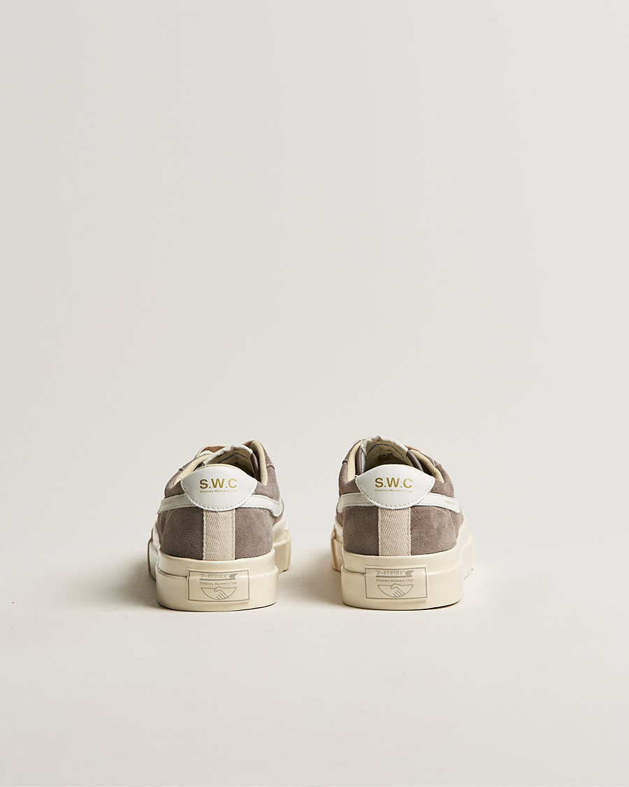 Herre | Stepney Workers Club Dellow S-Strike Suede Sneaker Grey/White | Stepney Workers Club | Dellow S-Strike Suede Sneaker Grey/White