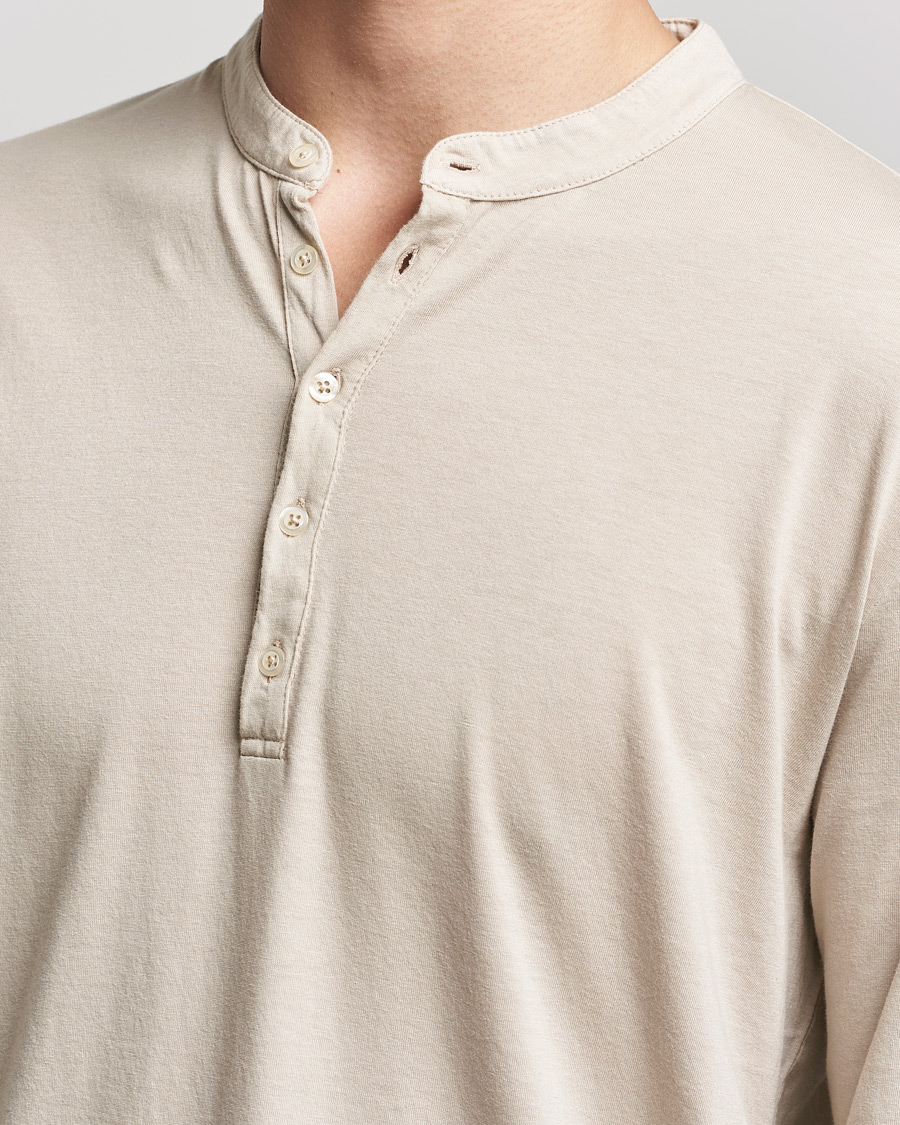 Herre | Gensere | Massimo Alba | Hawai Cotton/Cashmere Henley Chalk