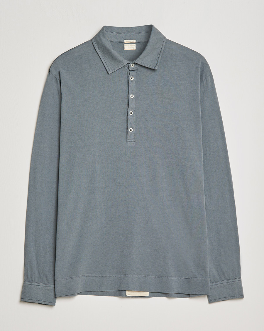 Herre | Gensere | Massimo Alba | Ischia Cotton/Cashmere Polo Smoke