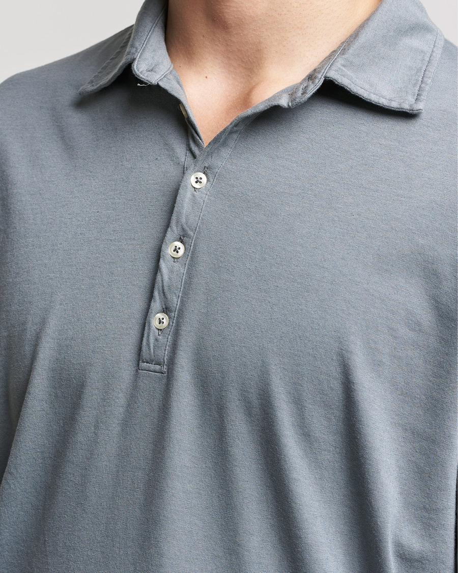 Herre | Gensere | Massimo Alba | Ischia Cotton/Cashmere Polo Smoke