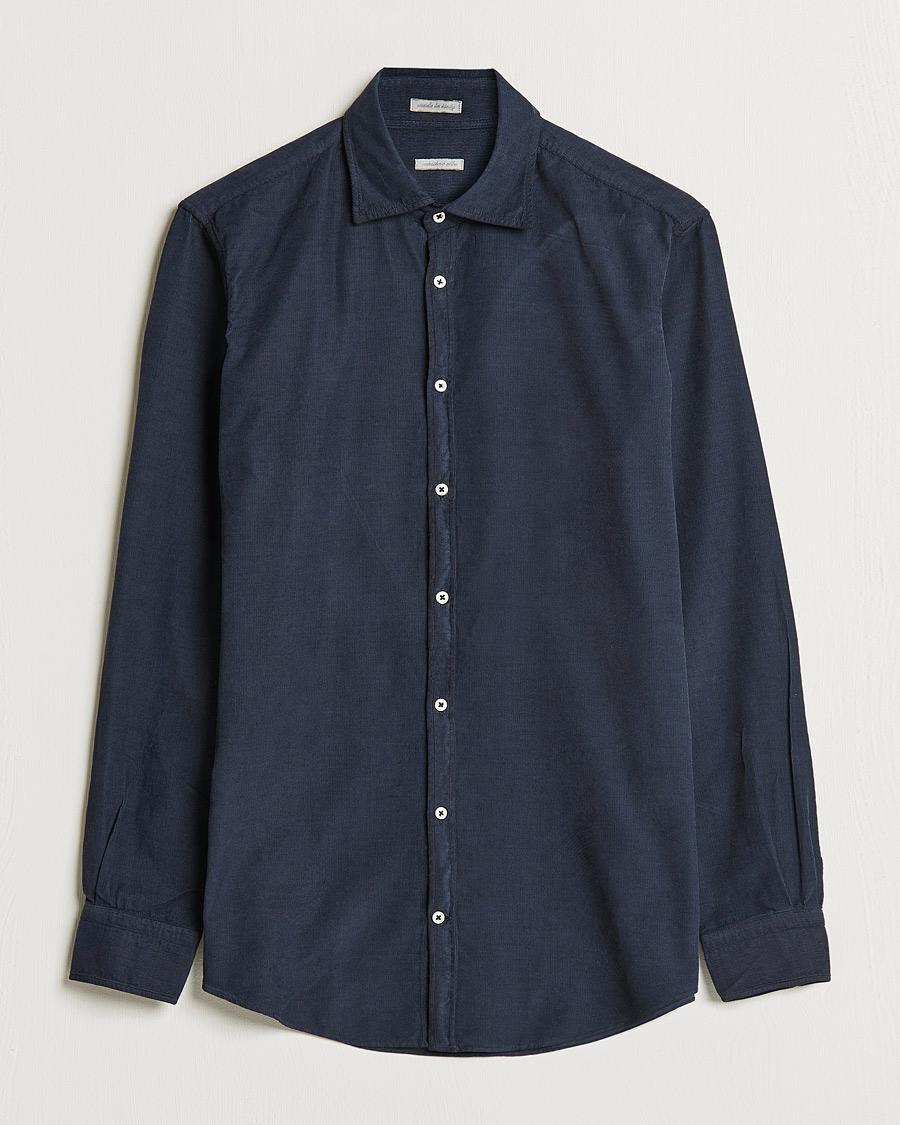Herre | Skjorter | Massimo Alba | Genova Watercolor Shirt Navy