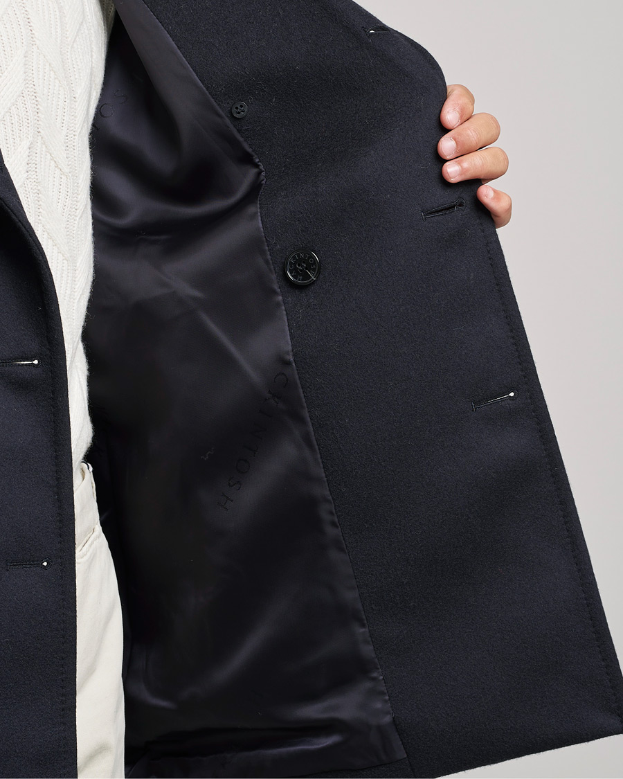 Herre | Jakker | Mackintosh | Dalton Wool/Cashmere Peacoat Navy