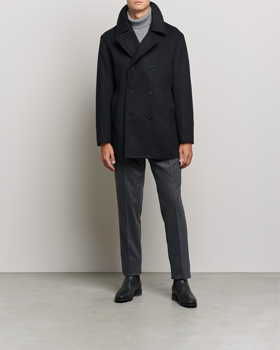 Herre | Jakker | Mackintosh | Dalton Wool/Cashmere Peacoat Black