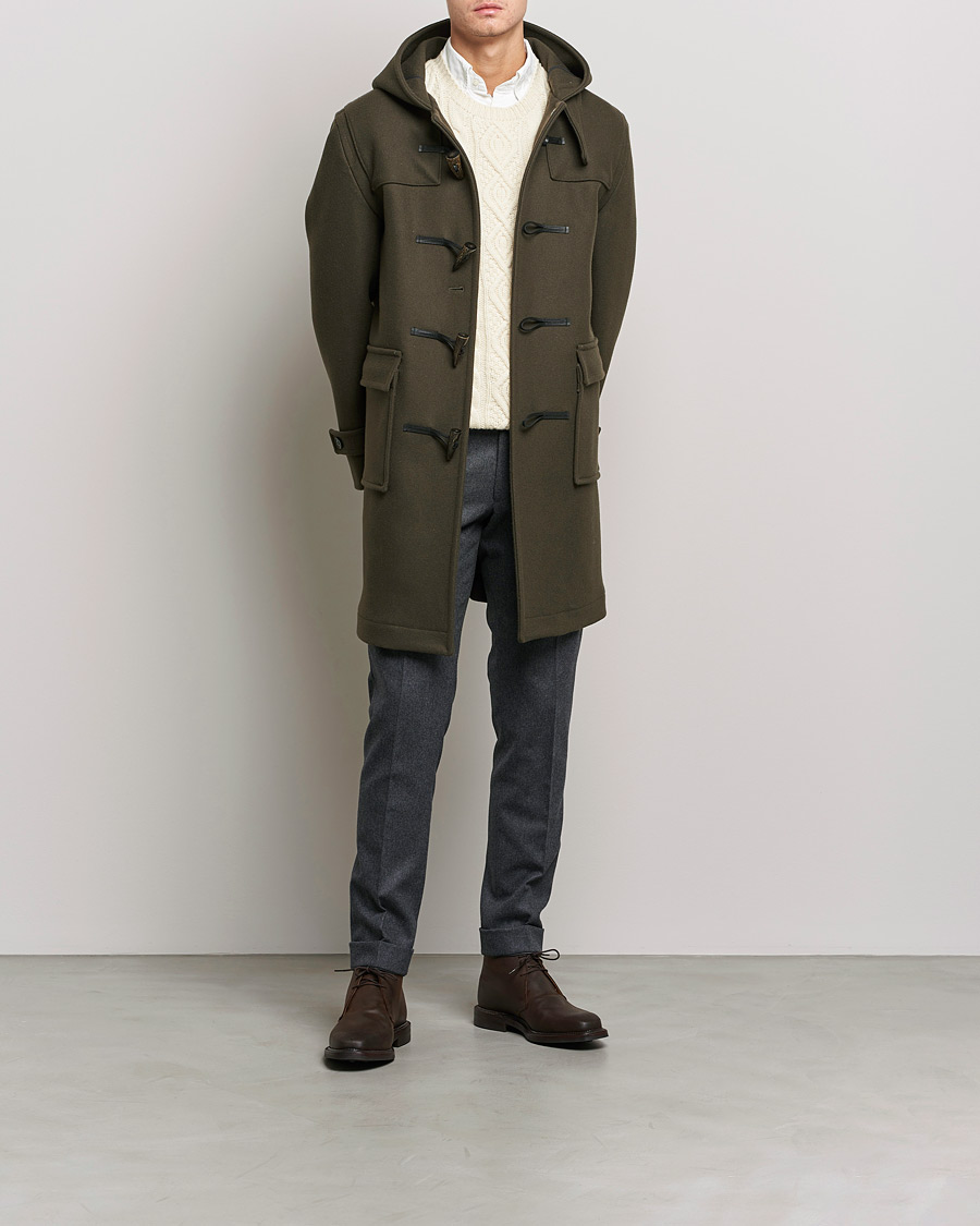 Herre | Jakker | Mackintosh | Weir Duffle Coat Dark Olive