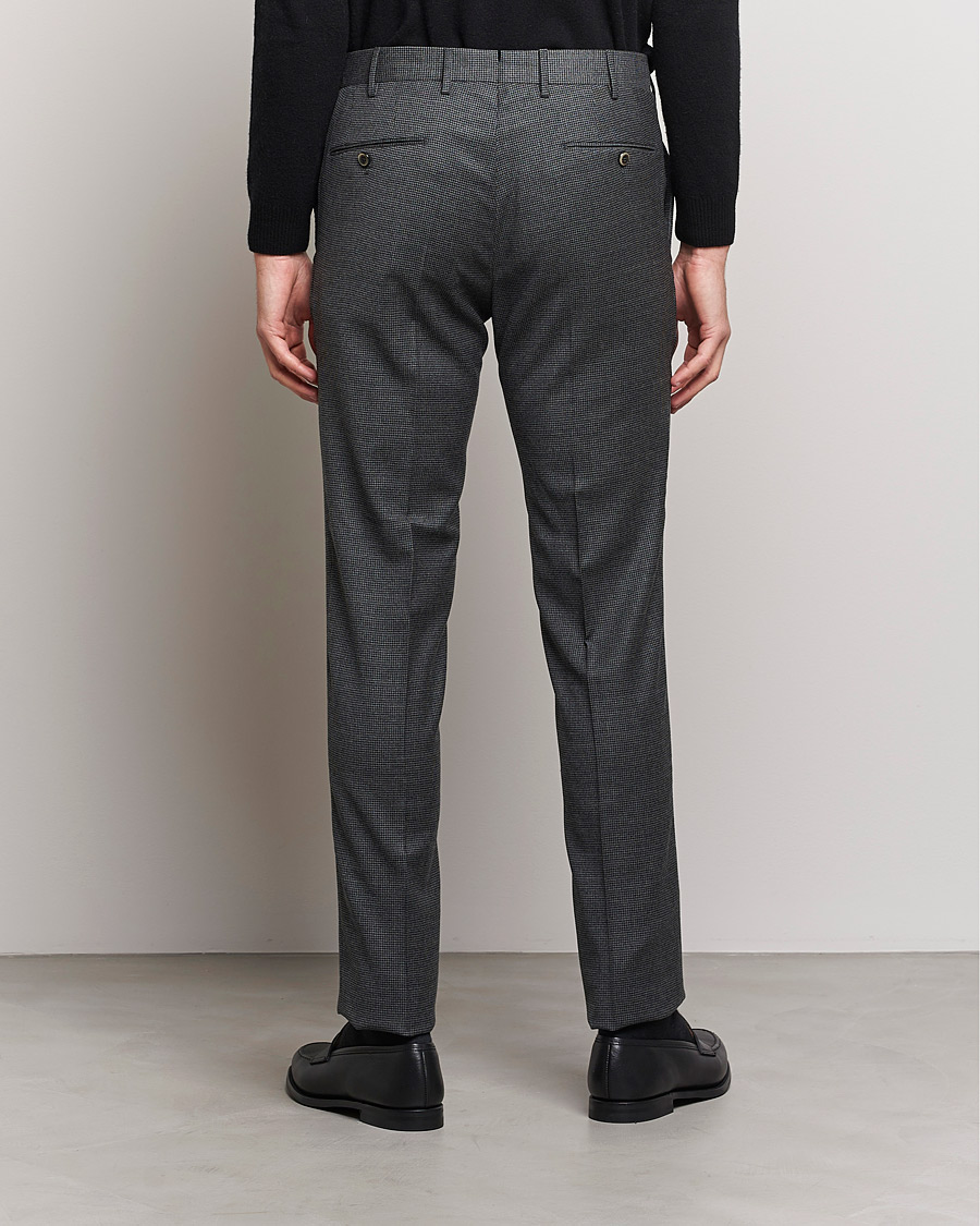 Herre | Bukser | PT01 | Slim Fit Glencheck Wool Trousers Medium Grey