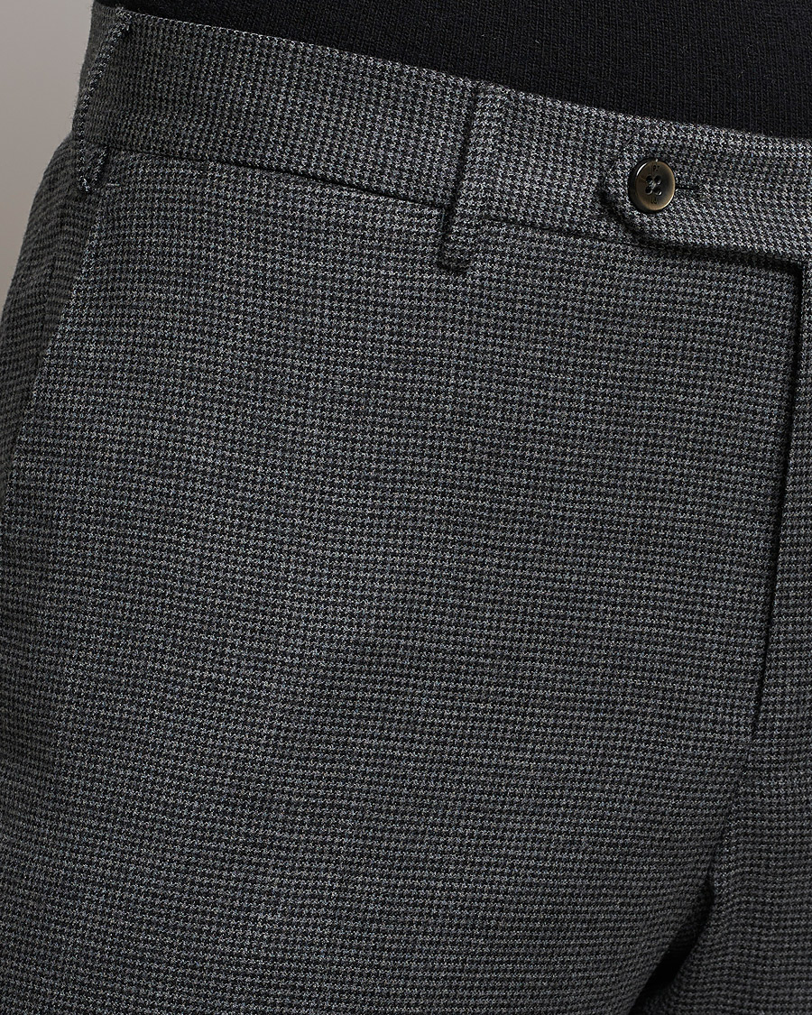 Herre | Bukser | PT01 | Slim Fit Glencheck Wool Trousers Medium Grey