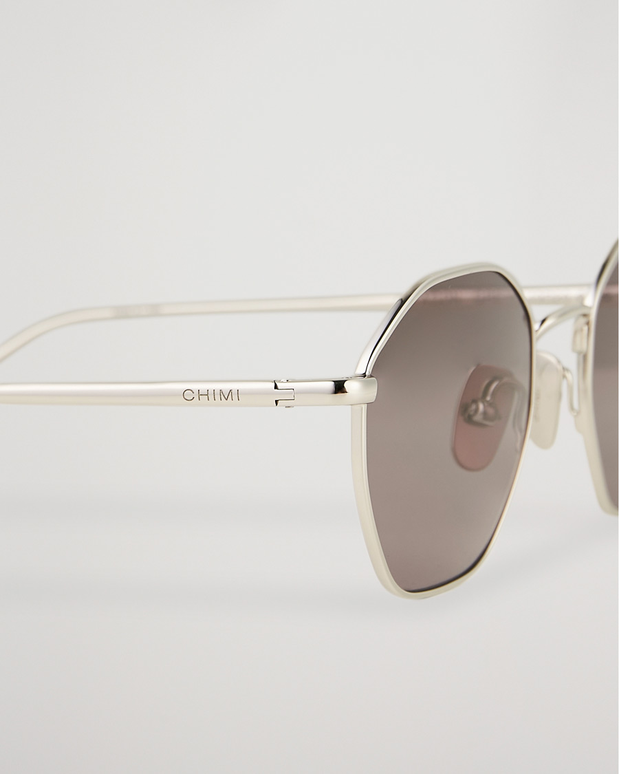 Herre | CHIMI Octagon Sunglasses Silver/Grey | CHIMI | Octagon Sunglasses Silver/Grey