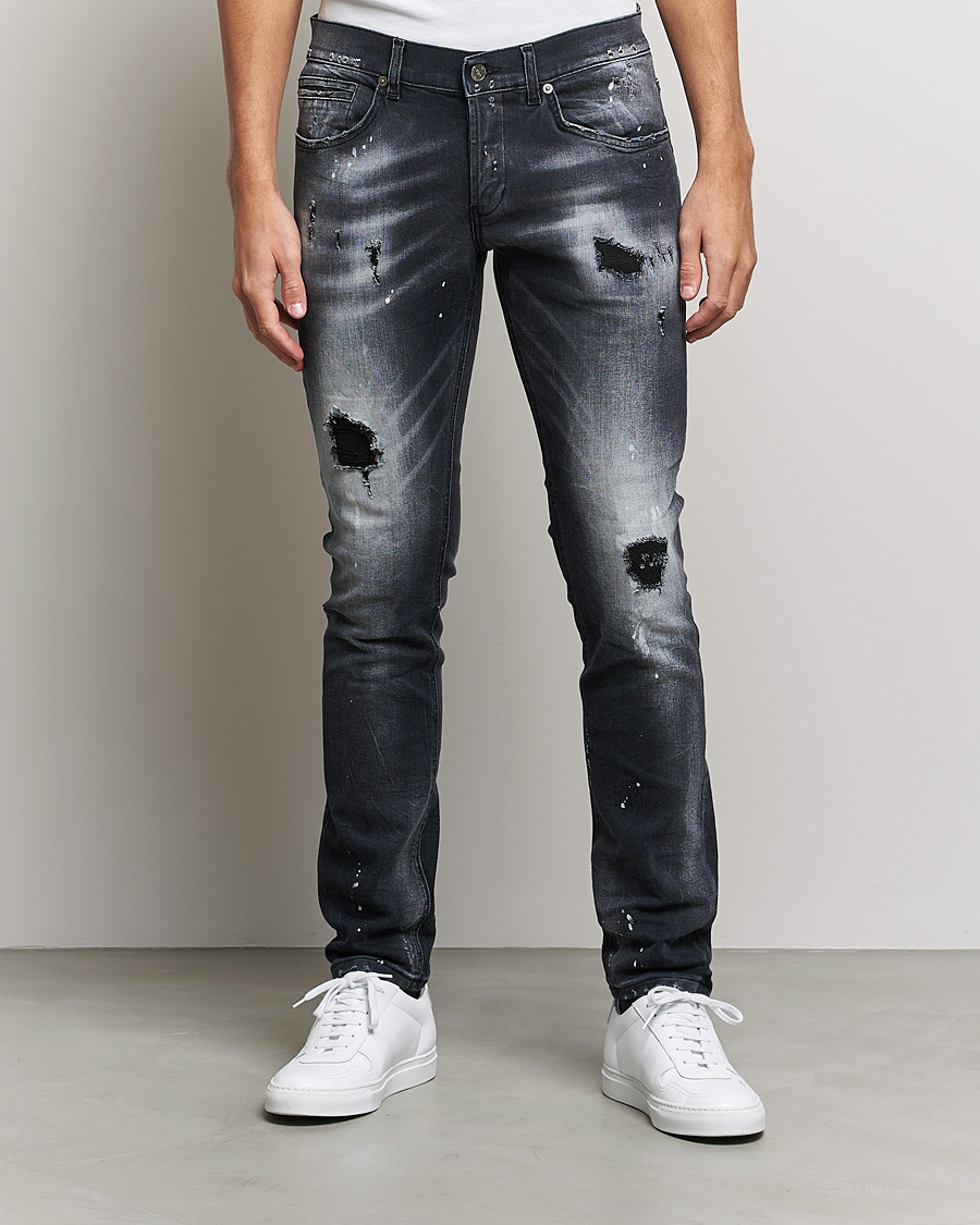 Herre | Jeans | Dondup | George Destroyed Jeans Grey/Black