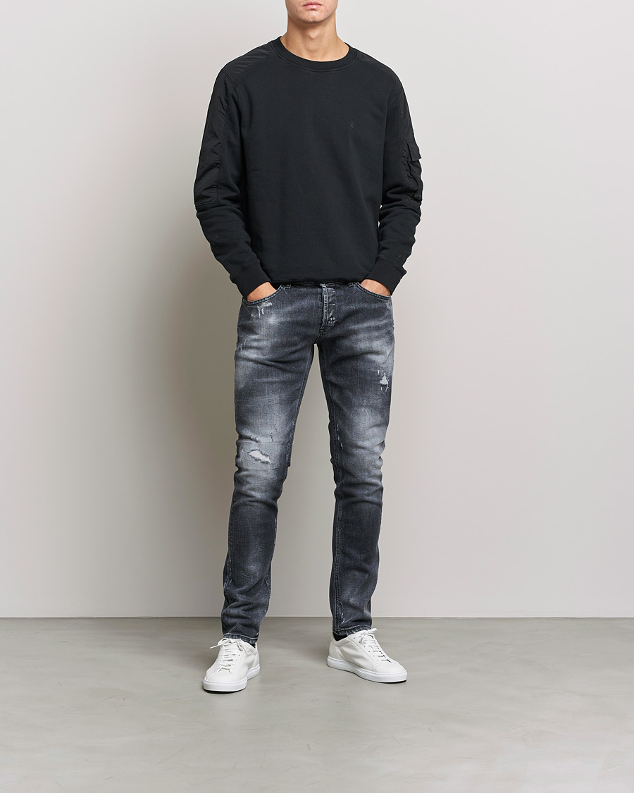 Herre | Jeans | Dondup | George Destroyed Jeans Grey/Black