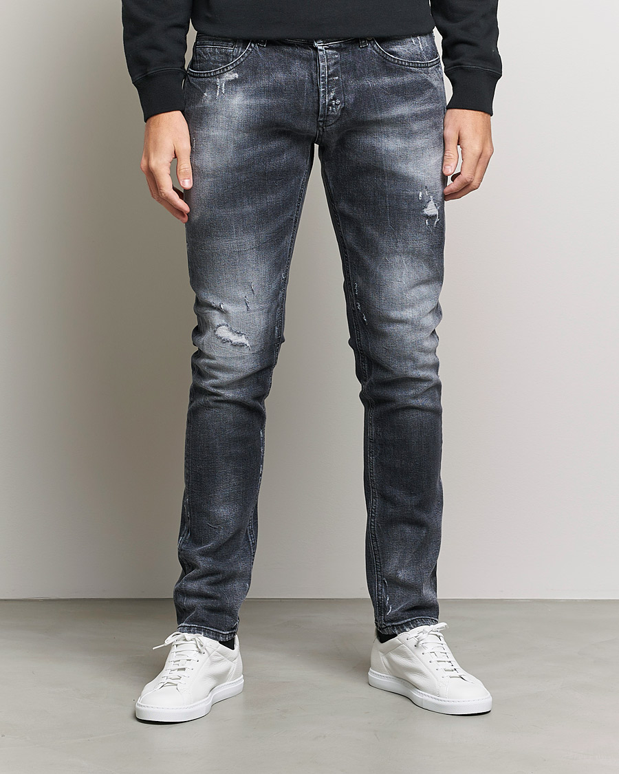 Herre | Jeans | Dondup | George Destroyed Jeans Grey/Black