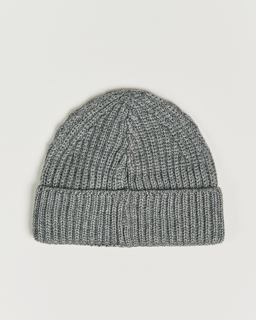 Herre | Dondup Ribbed Beanie Light Grey | Dondup | Ribbed Beanie Light Grey