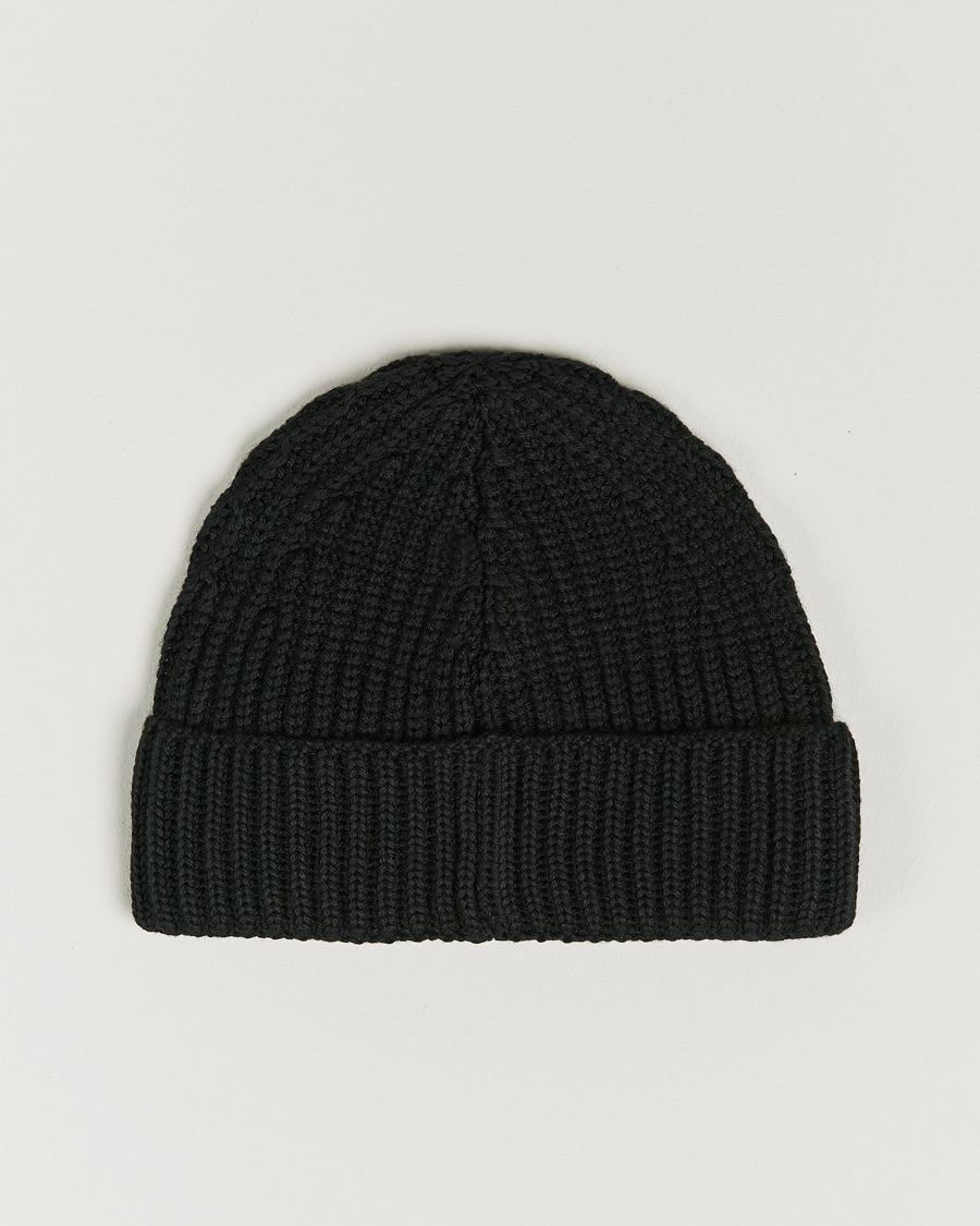 Herre | Dondup Ribbed Beanie Black | Dondup | Ribbed Beanie Black