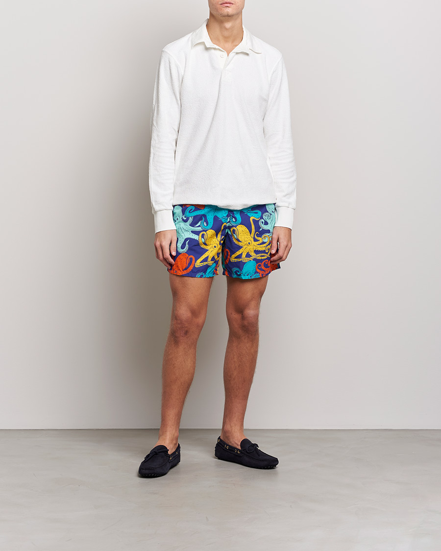 Herre | Badeshorts | Vilebrequin | Moorea Swim Shorts Purple Blue
