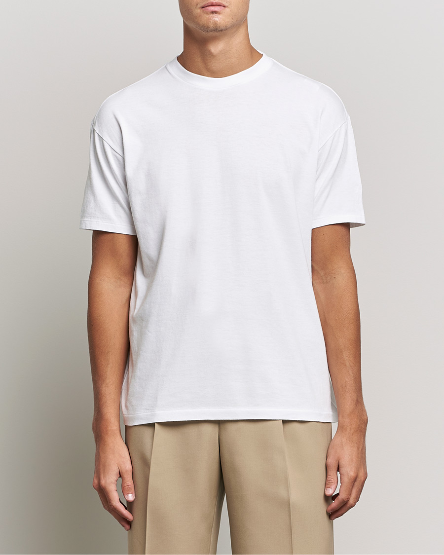 Herre | T-Shirts | Auralee | Seamless Crewneck T-Shirt White