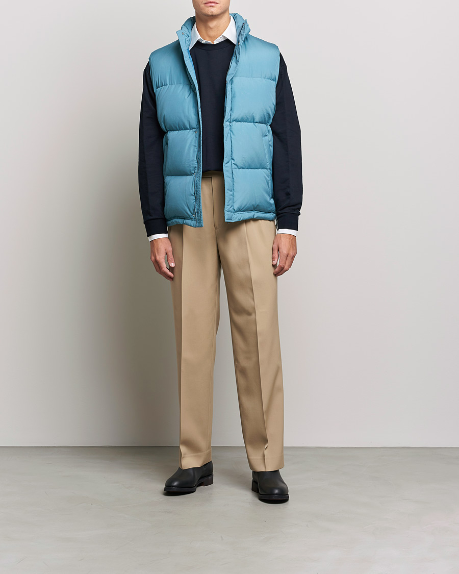 Herre | Jakker | Auralee | Suvin Down Vest Cerulean Blue