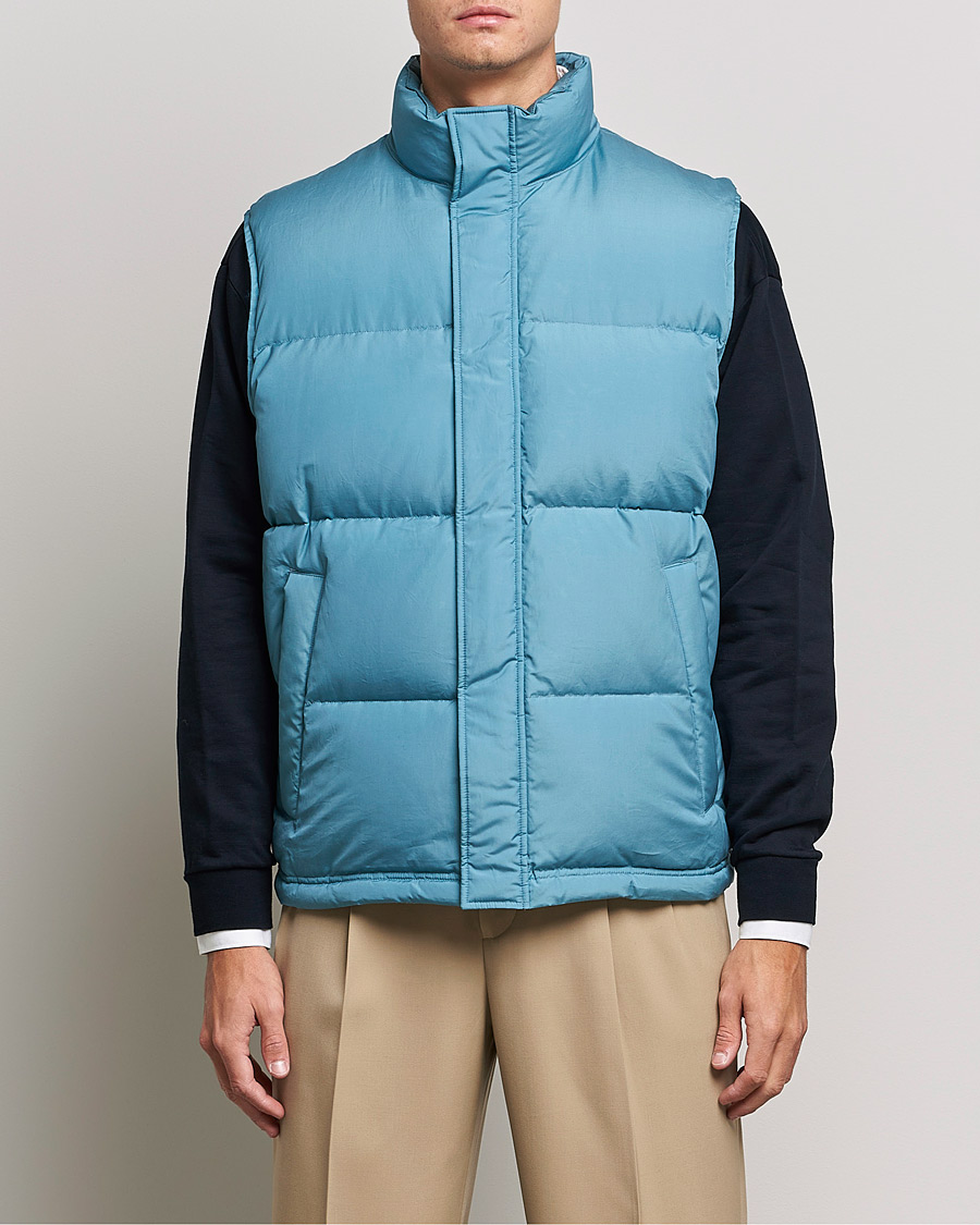 Herre | Jakker | Auralee | Suvin Down Vest Cerulean Blue