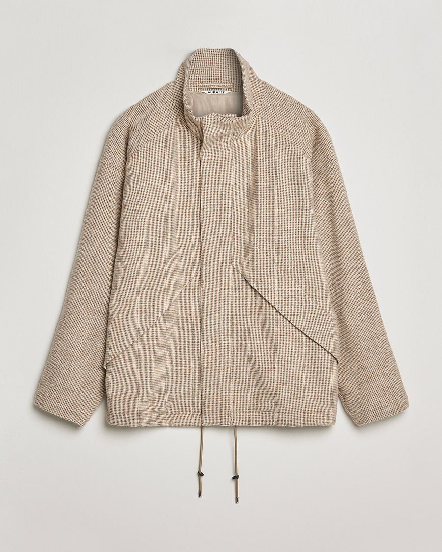 Herre | Jakker | Auralee | Light Tweed Zip Blouson Beige
