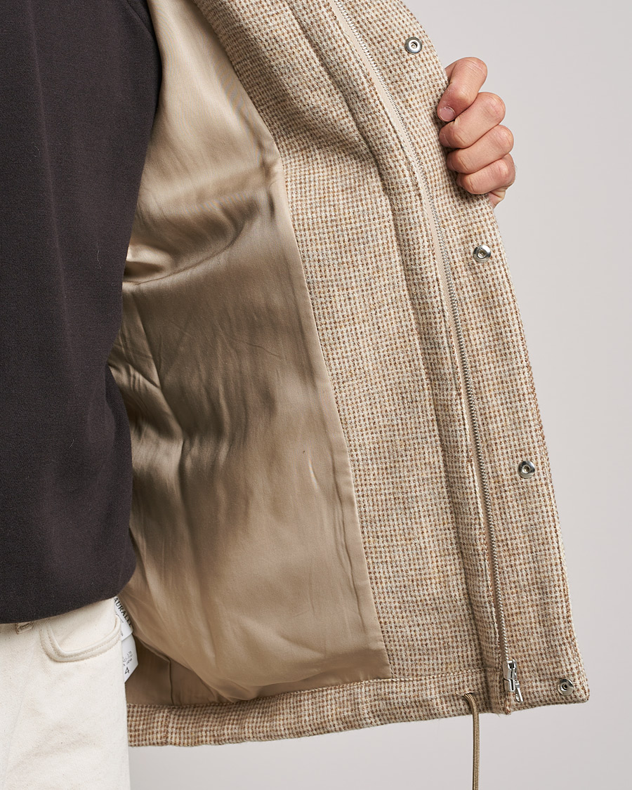 Herre | Jakker | Auralee | Light Tweed Zip Blouson Beige