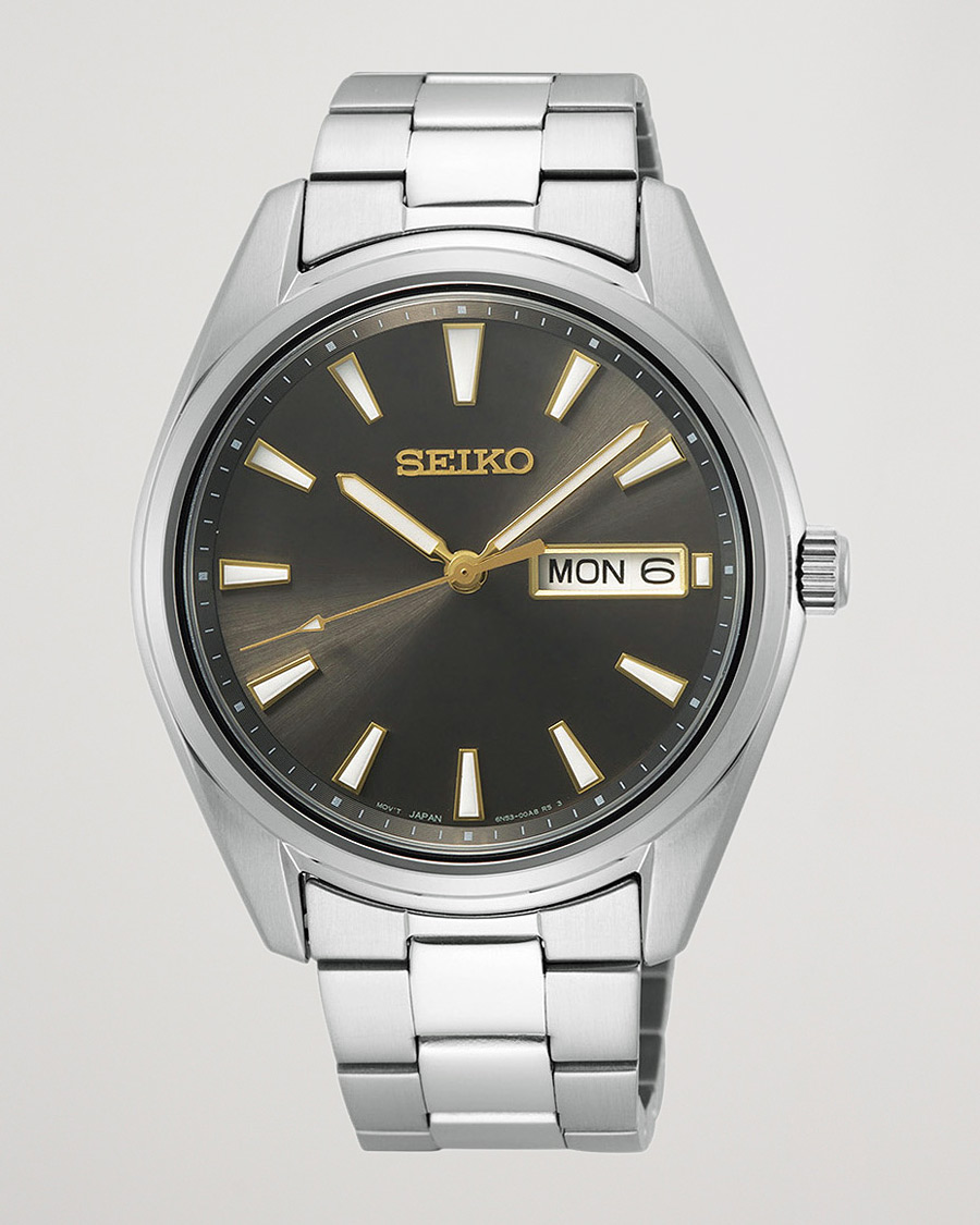 Herre | Seiko Classic Day Date 40mm Steel Grey Dial | Seiko | Classic Day Date 40mm Steel Grey Dial