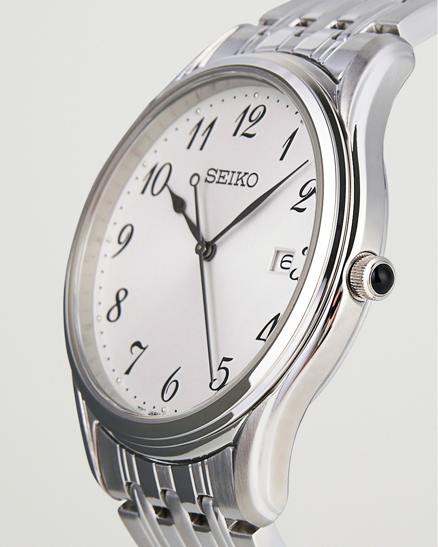 Herre | | Seiko | Classic Date 39mm Steel White Dial