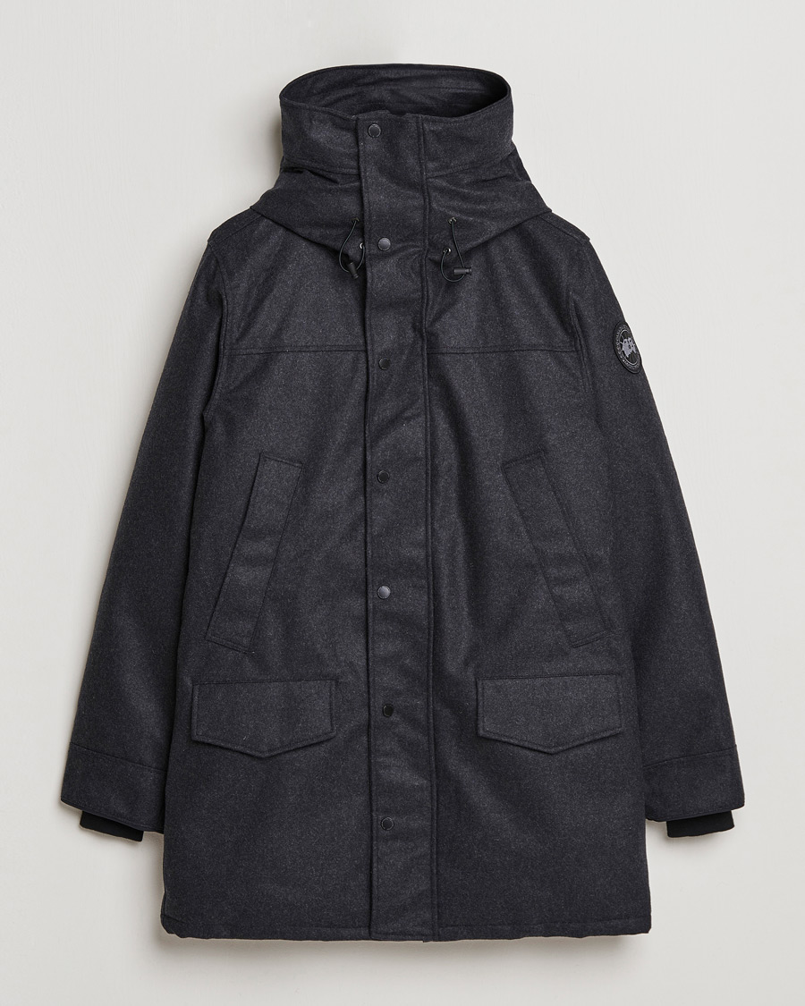 Herre | Jakker | Canada Goose Black Label | Canada Goose Langford Wool Parka Carbon Melange