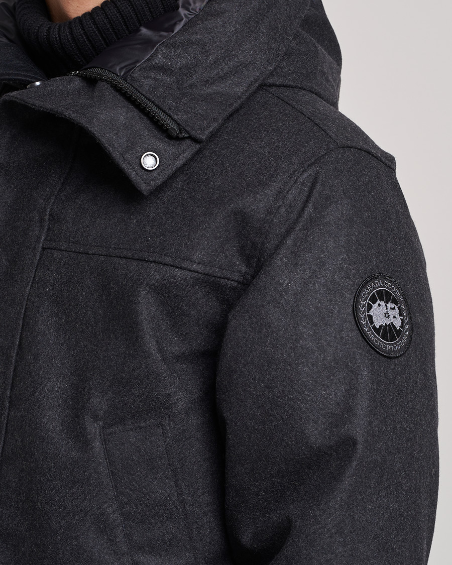 Herre | Jakker | Canada Goose Black Label | Canada Goose Langford Wool Parka Carbon Melange
