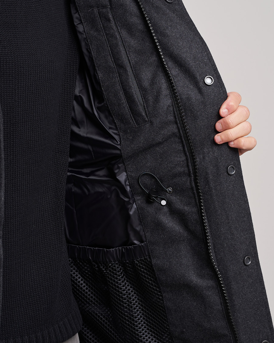 Herre | Jakker | Canada Goose Black Label | Canada Goose Langford Wool Parka Carbon Melange